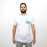 Playera Blanca AXEL y ASTRO - Unisex