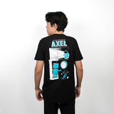 Playera Negra AXEL y ASTRO - Unisex