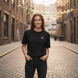 Playera Negra AXEL y ASTRO - Unisex (LUNA)