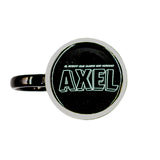 Taza Negra “Axel y Astro en el Espacio”